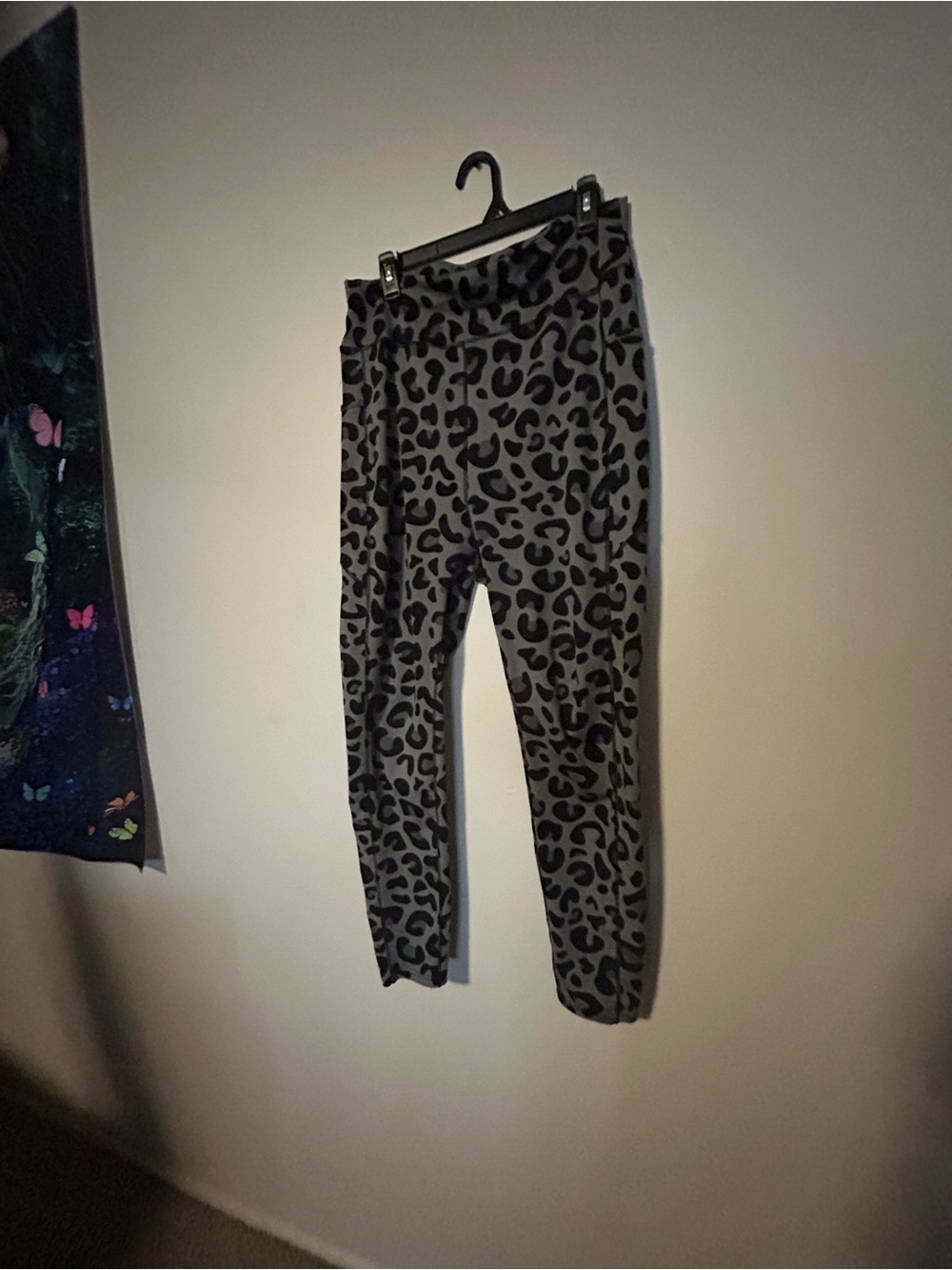 POPFLEX Grey and Black Leopard Kids Leggings